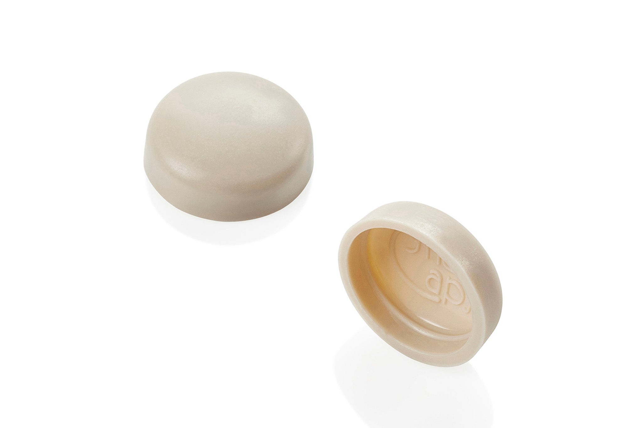 TFH Beige Hinged Screw Cover Caps – Snap On For M3.5 & M4 Screws – Plastic – Made In China