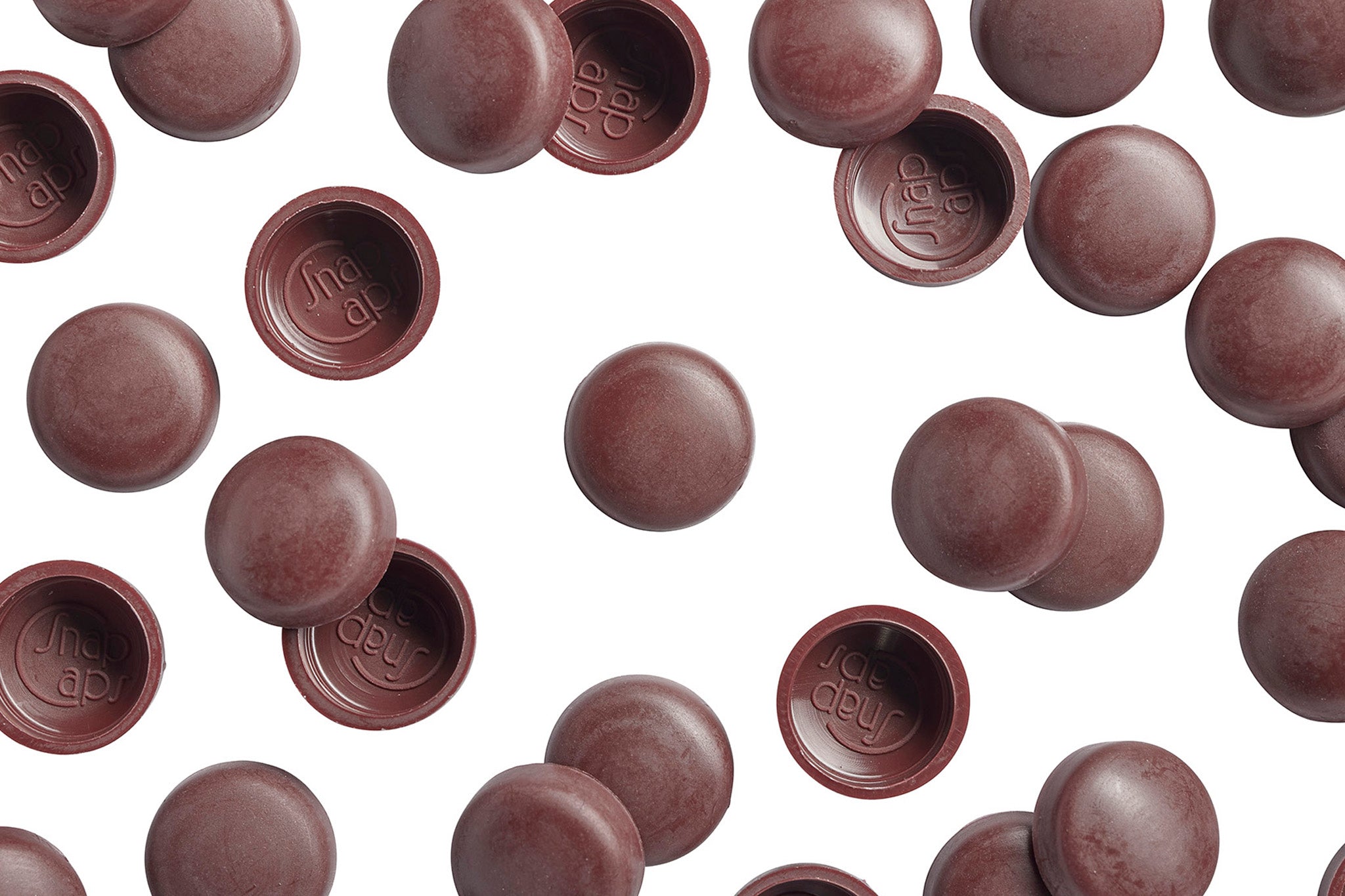 12/12-163 Old Burgundy Snap-Caps Screw Covers Overhead