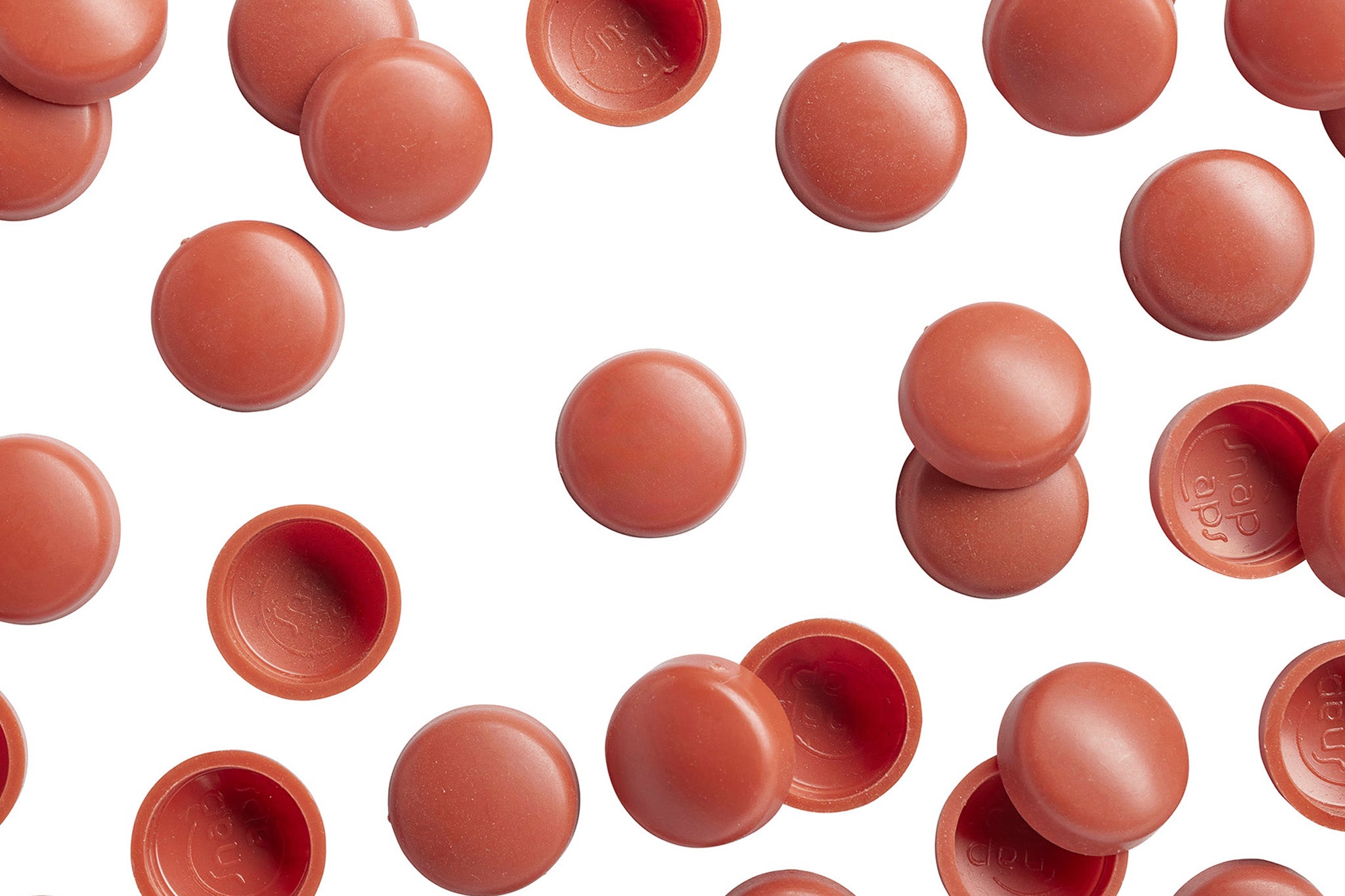 12/12-167 Burnt Orange Snap-Caps Screw Covers Overhead