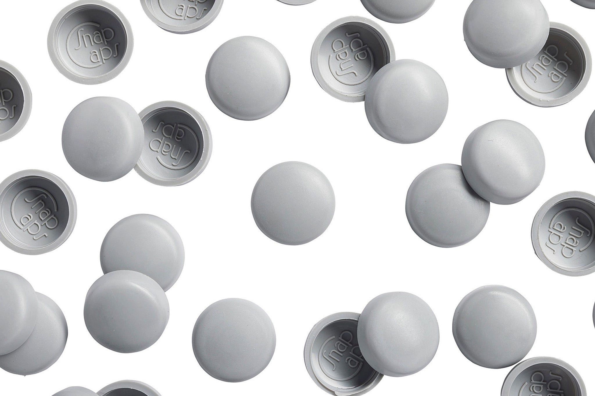 12/12-172 Silver Grey Snap-Caps Screw Covers Overhead