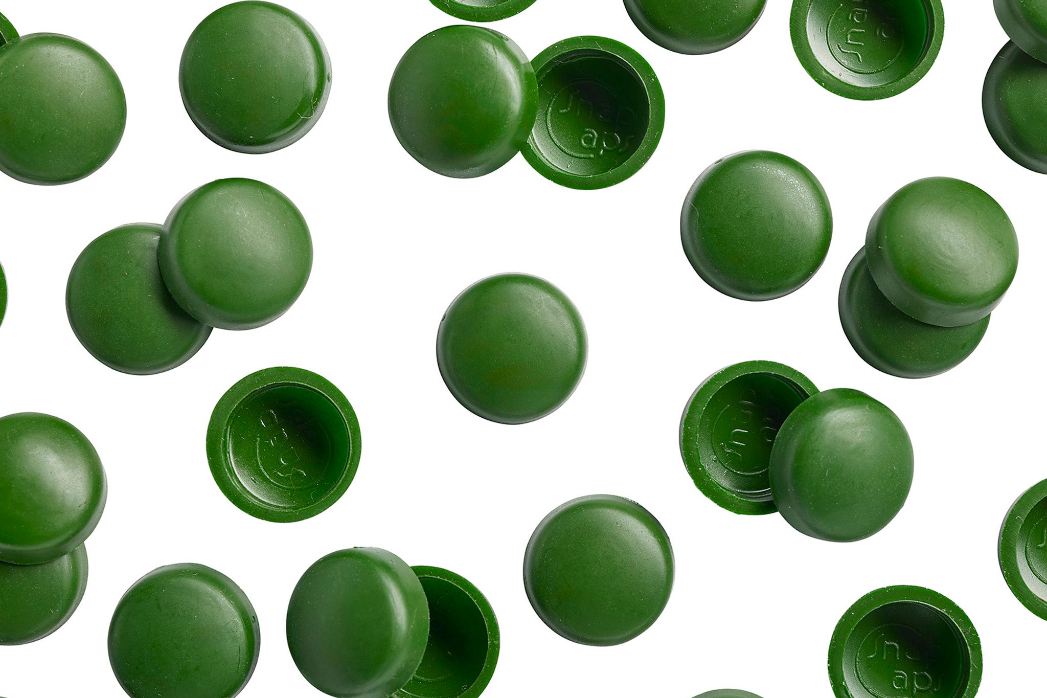 12/12-178 Carolina Green Snap-Caps Screw Covers Overhead