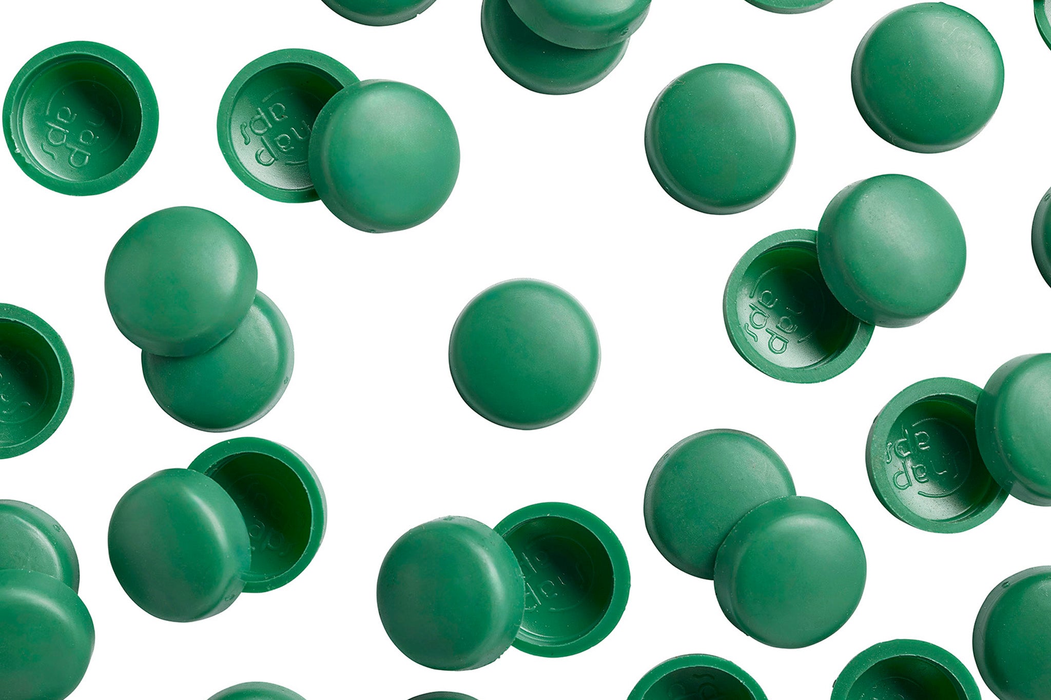 12/12-179 Dark Jade Snap-Caps Screw Covers Overhead