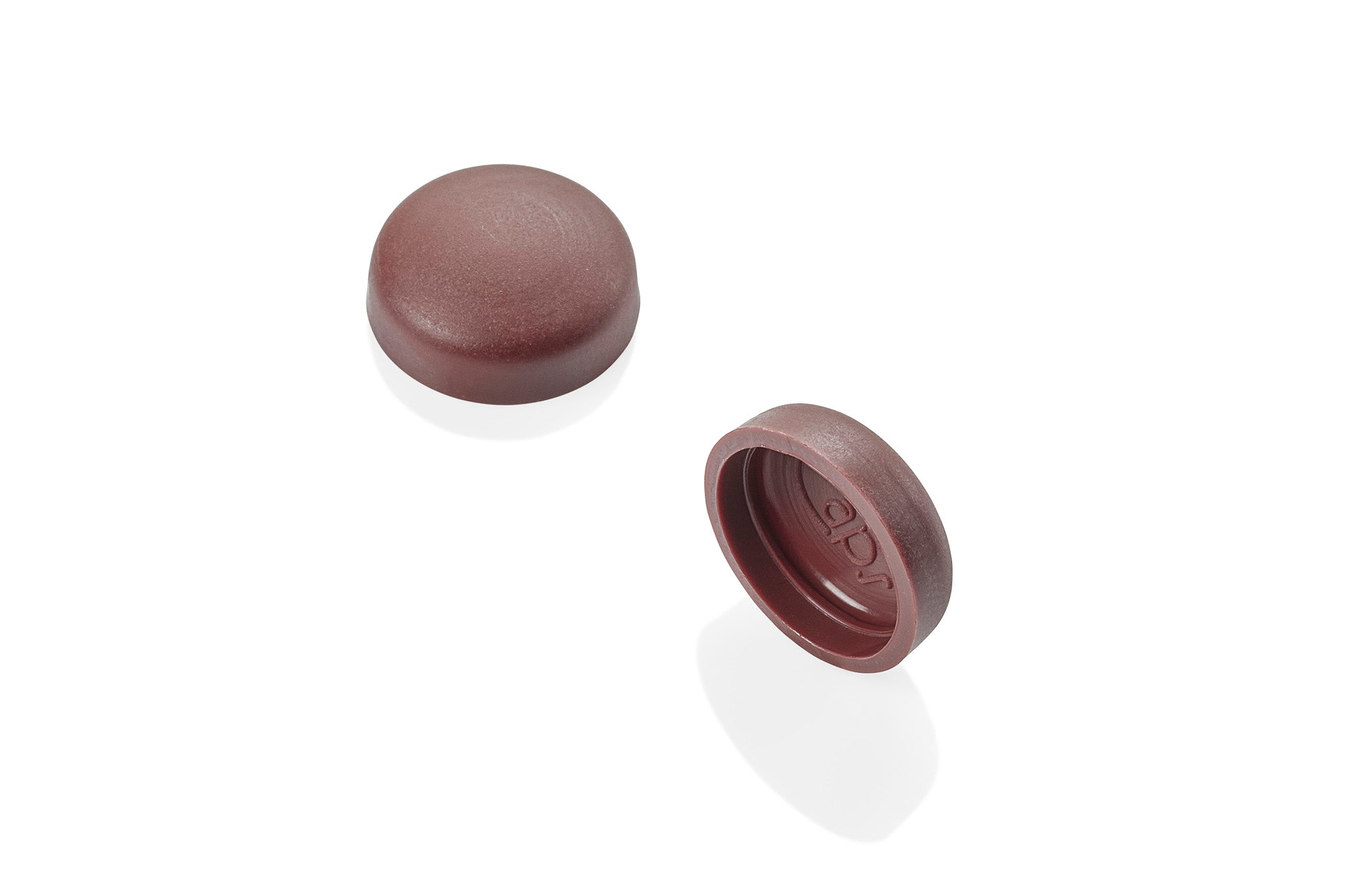 8/8-163 Old Burgundy Snap-Caps Screw Covers Group