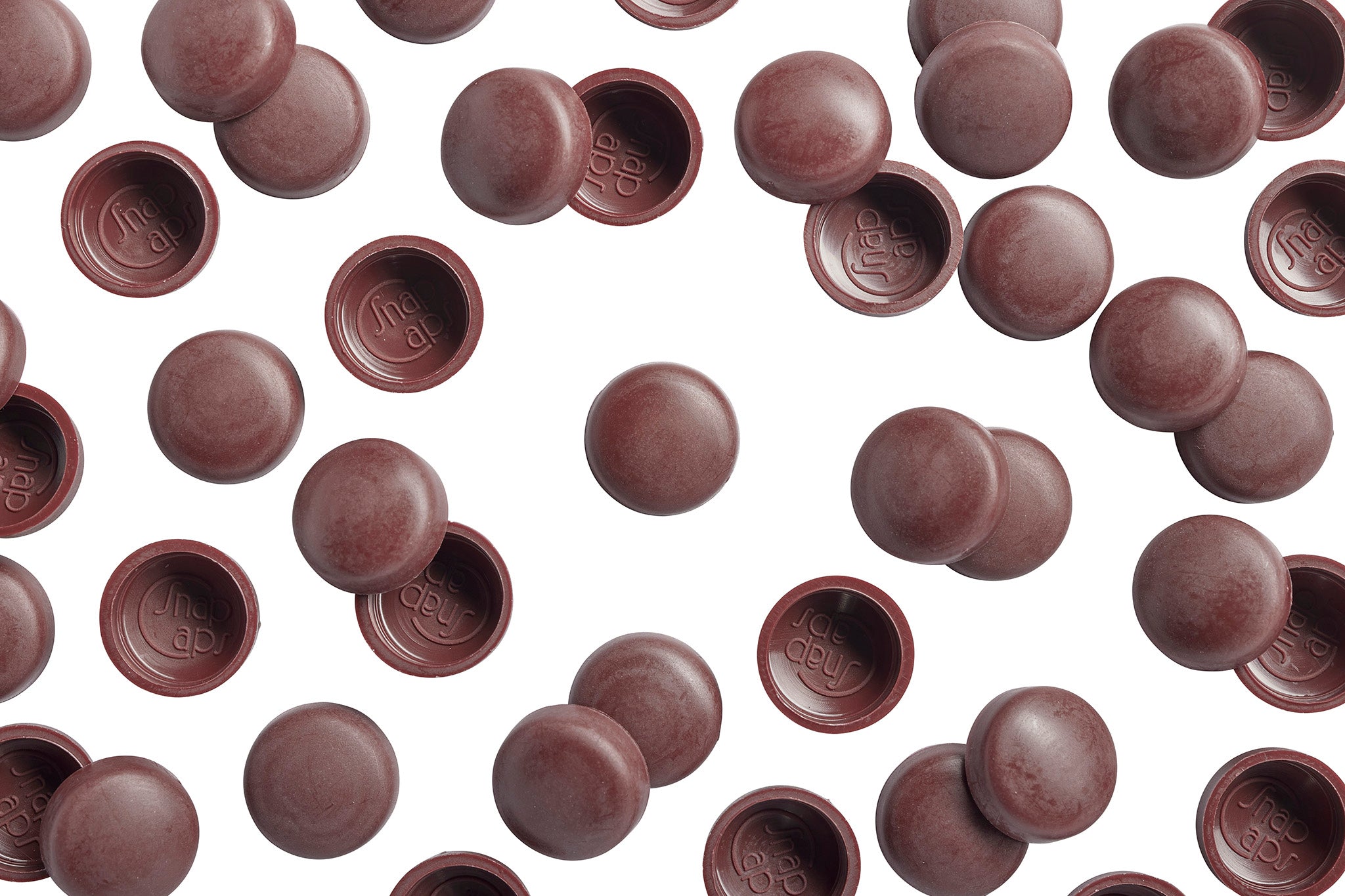 8/8-163 Old Burgundy Snap-Caps Screw Covers Overhead