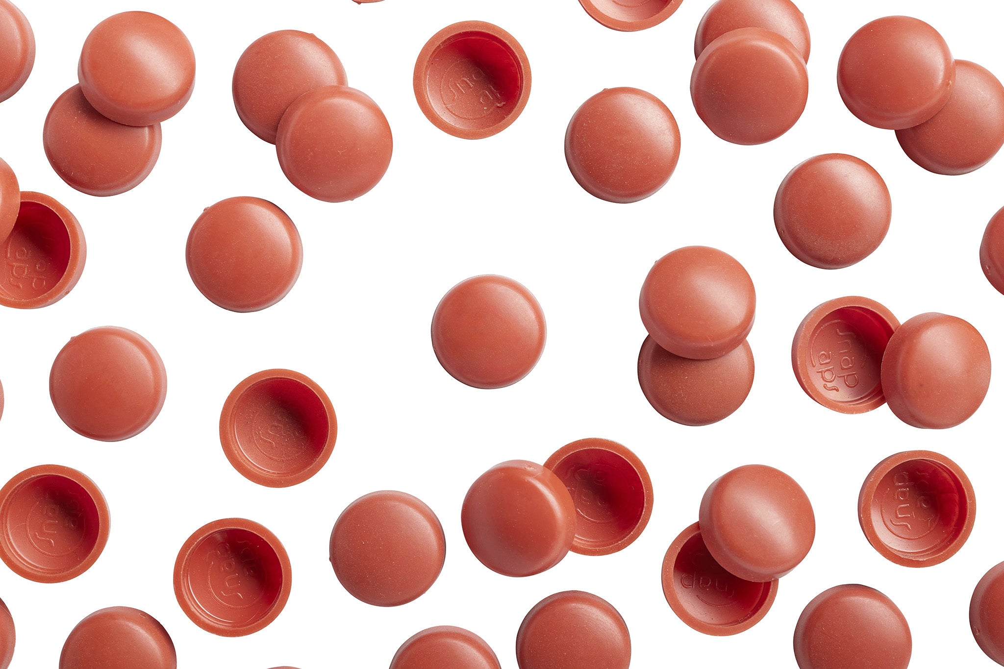 8/8-167 Burnt Orange Snap-Caps Screw Covers Overhead