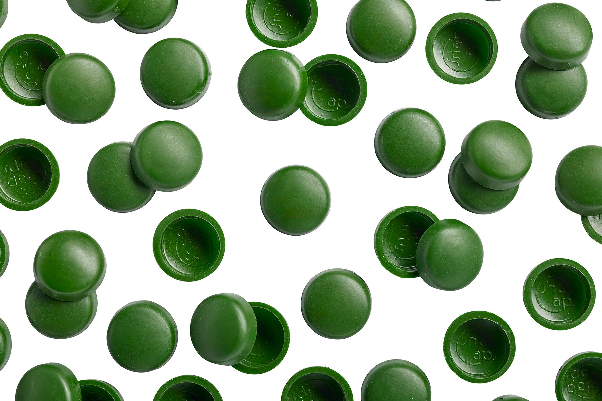 8/8-178 Carolina Green Snap-Caps Screw Covers Overhead