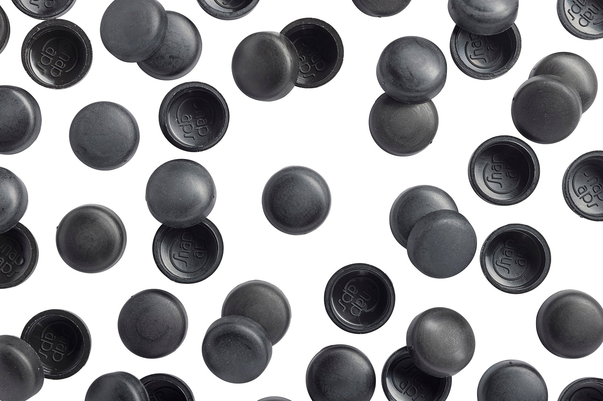 8/8-180 Black Snap-Caps Screw Covers Overhead