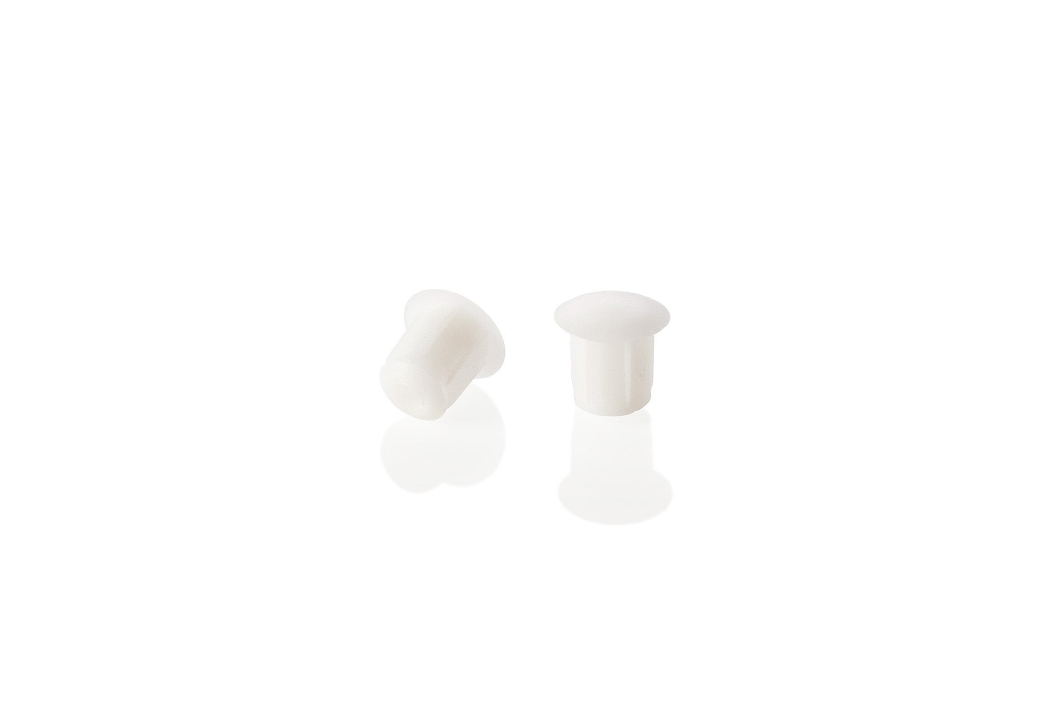 HC187 100 White Hole Caps Group