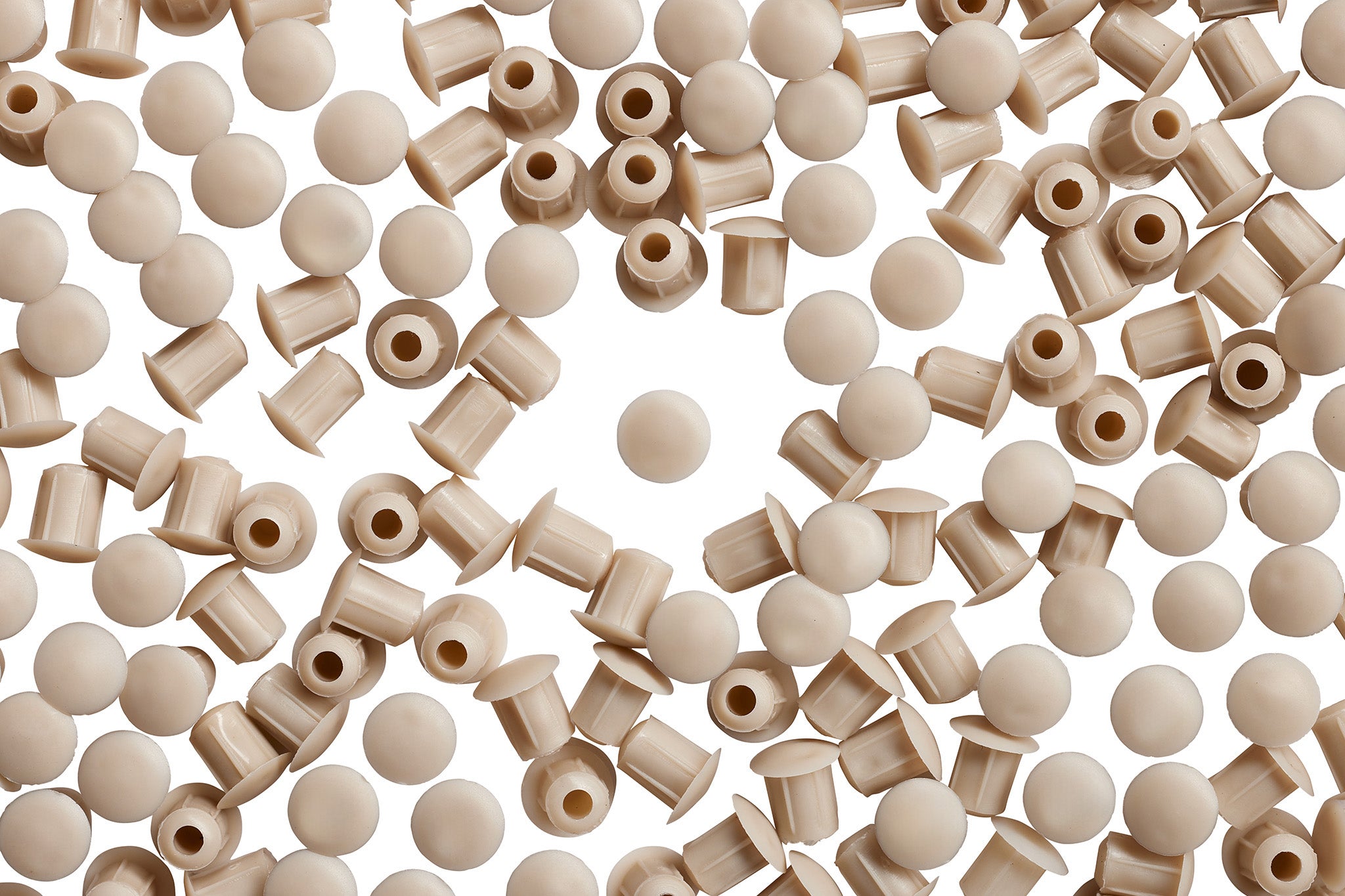 HC187 120 Brooker Beige Hole Caps Overhead