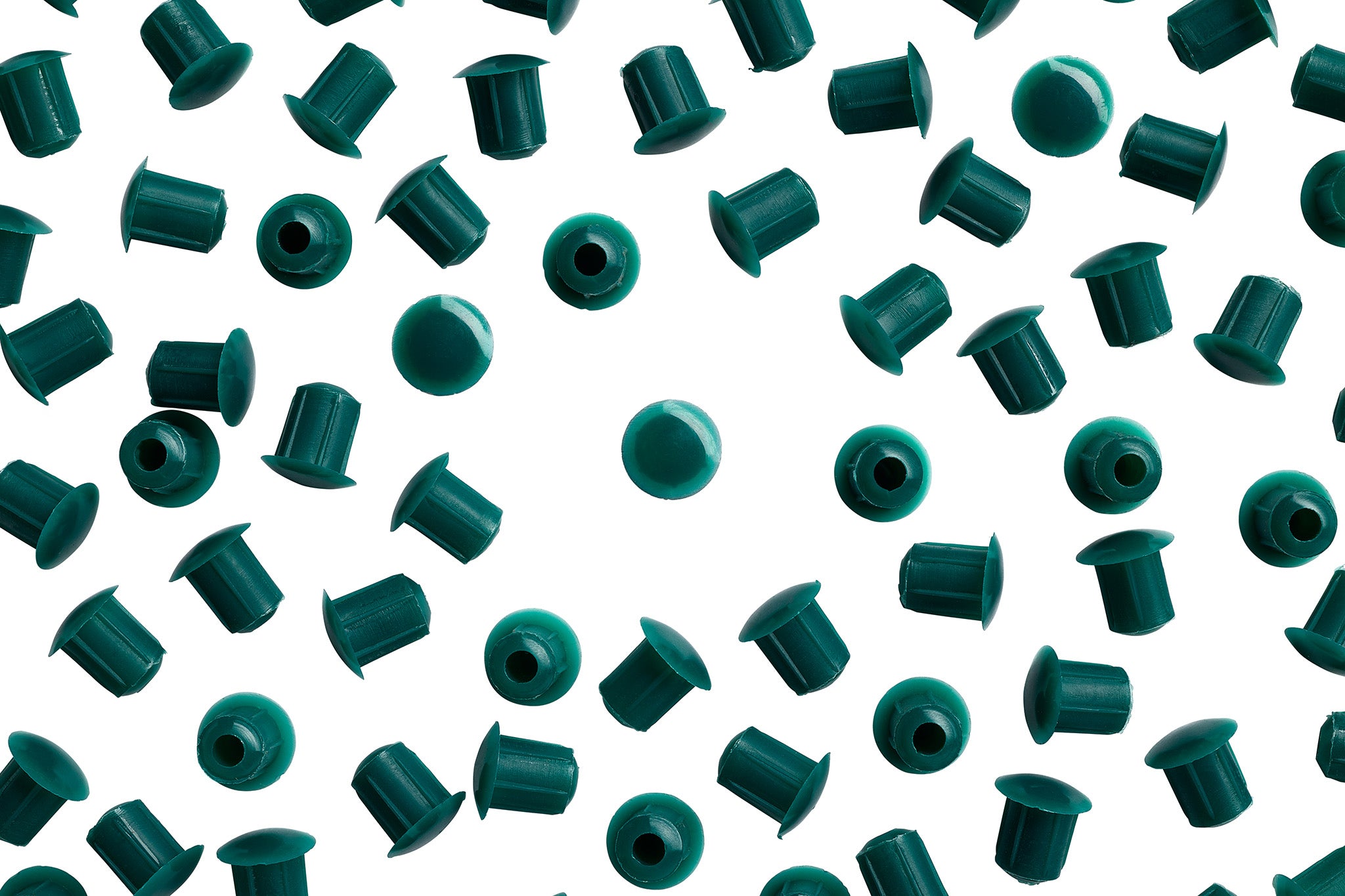 HC187 177 5MM Forest Green Hole Cap Overhead