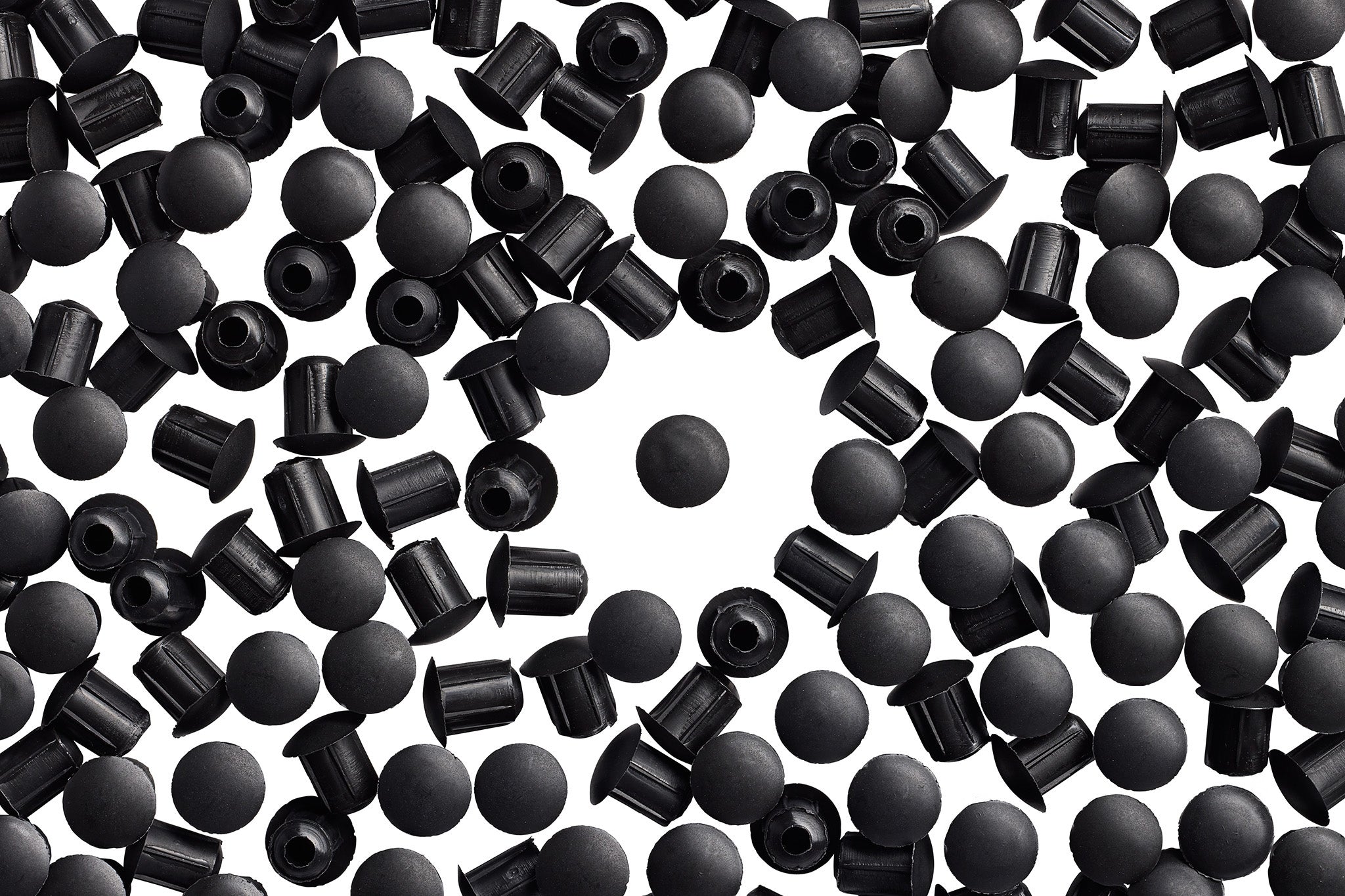 HC187 180 Black Hole Caps Overhead