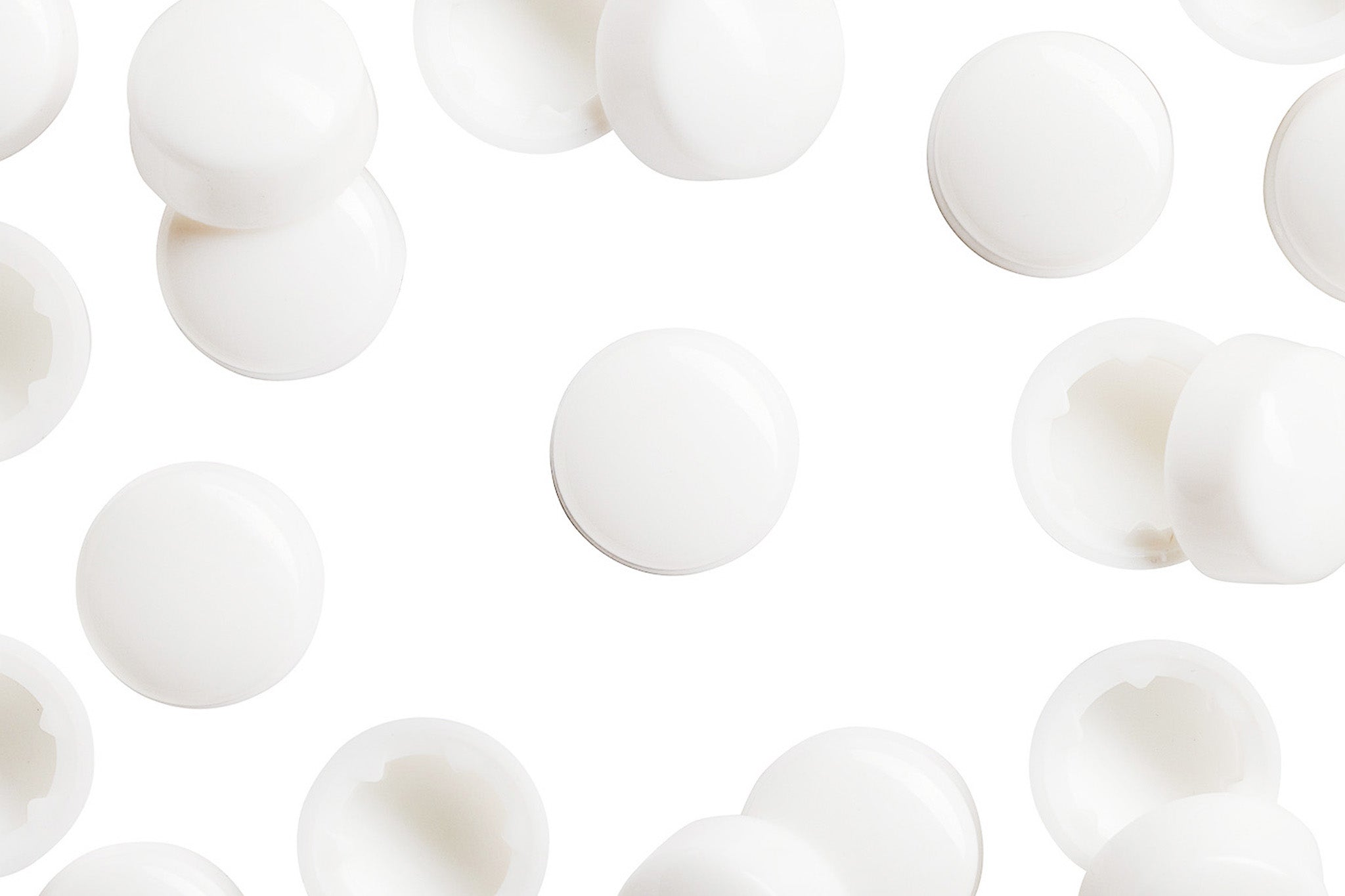 HEXCAP 1 2 100 1 2 inch White Hex-Caps Bolt Covers Overhead