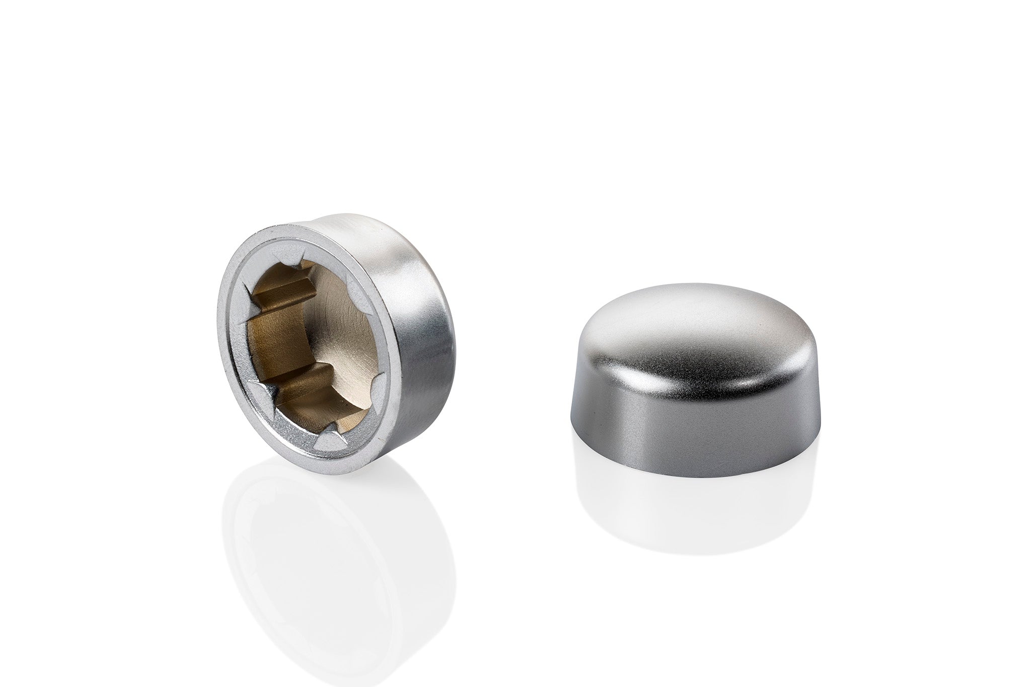 HEXCAP 1 2 SCHR 1 2 inch Satin Chrome Hex-Caps Bolt Covers Group