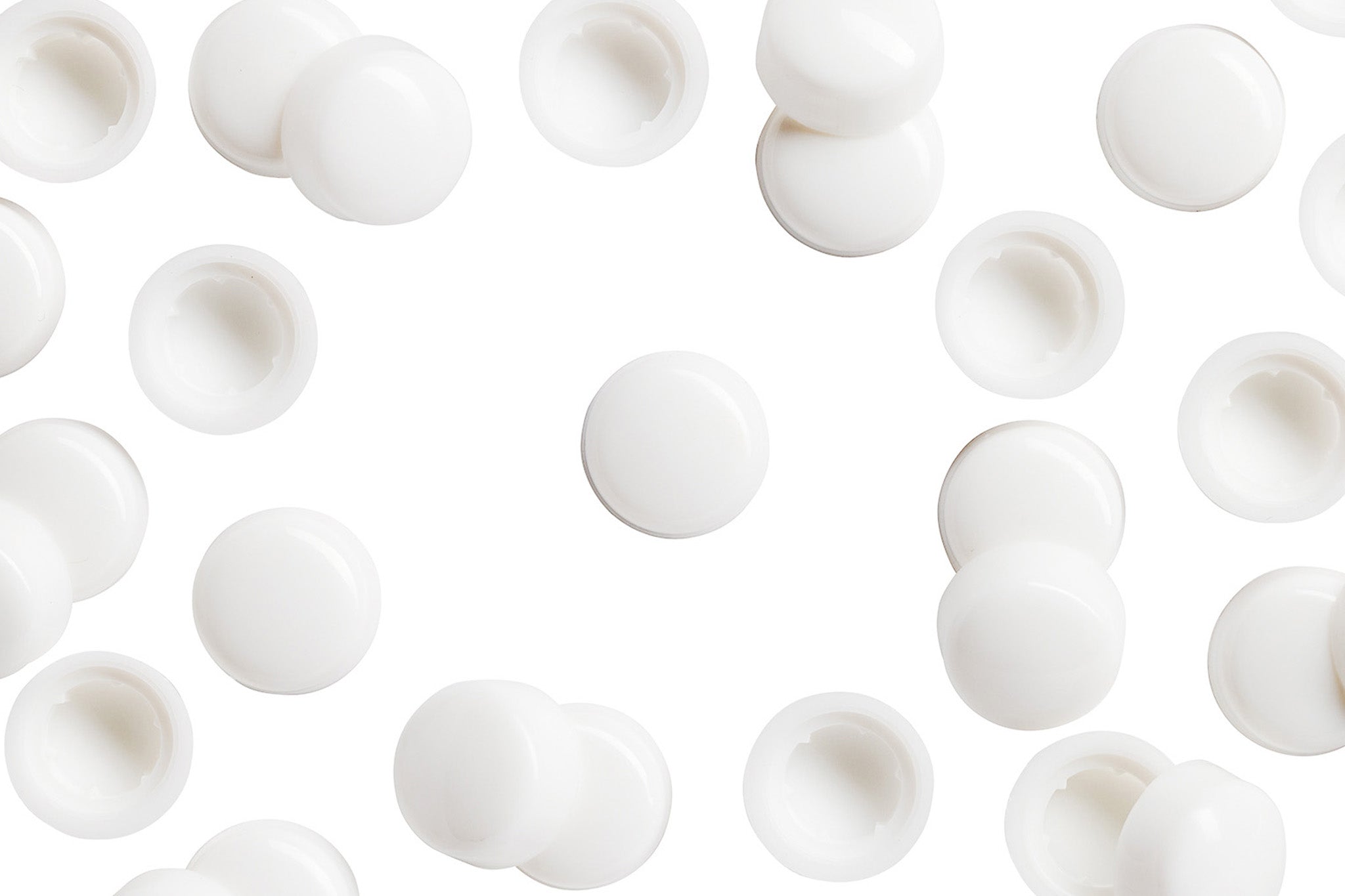 HEXCAP 3 8 100 3 8 inch White Hex-Caps Bolt Covers Overhead