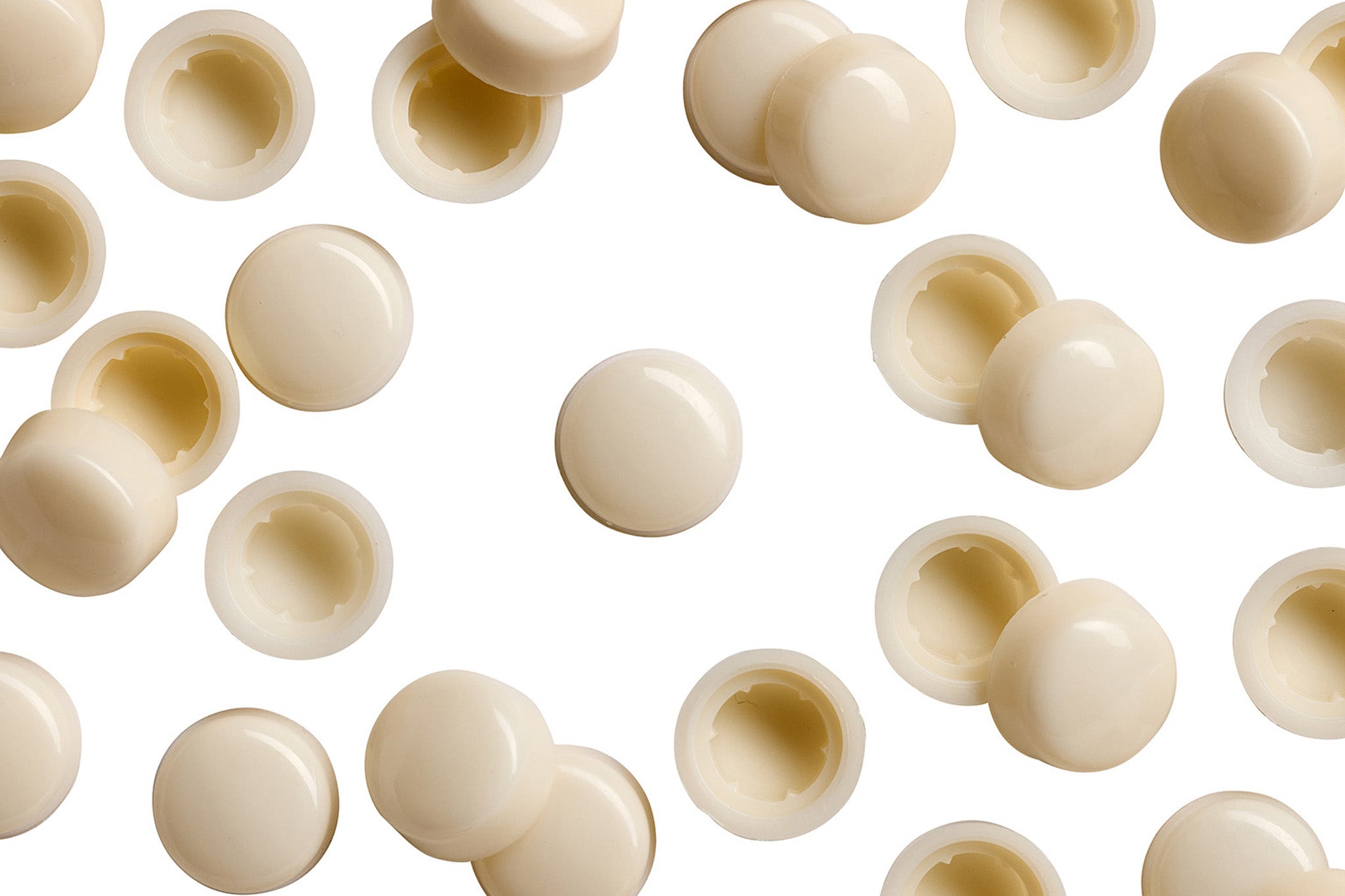 HEXCAP 3 8 103 3 8 inch Antique White Hex-Caps Bolt Covers Overhead
