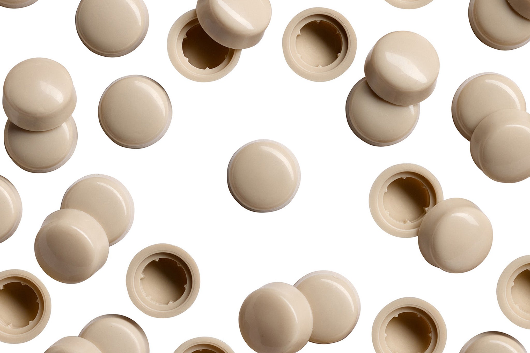 HEXCAP 3 8 105 3 8 inch White Walnut Hex-Caps Bolt Covers Overhead