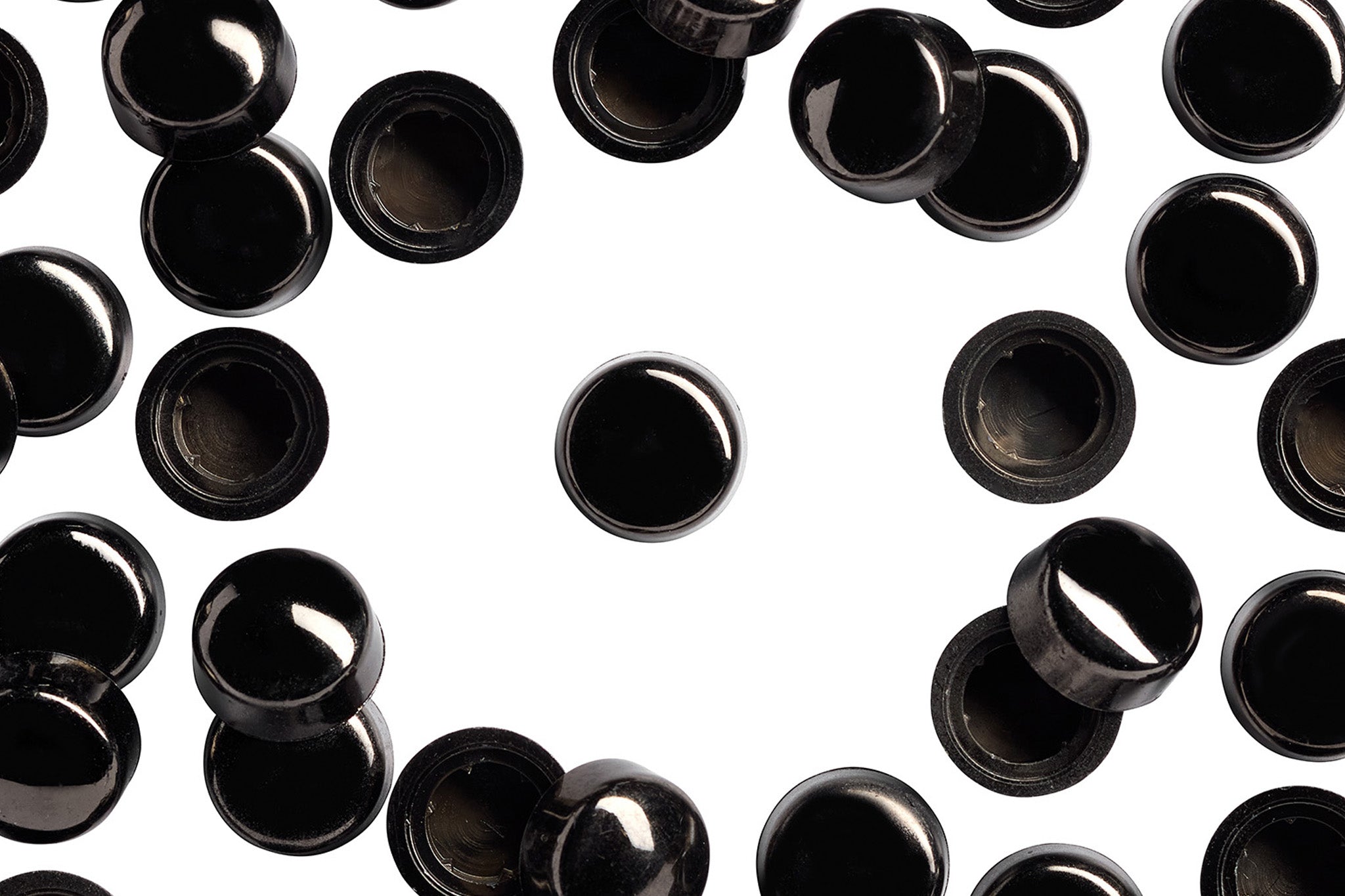 HEXCAP 3 8 DIA 3 8 inch Black Chrome Hex-Caps Bolt Covers Overhead