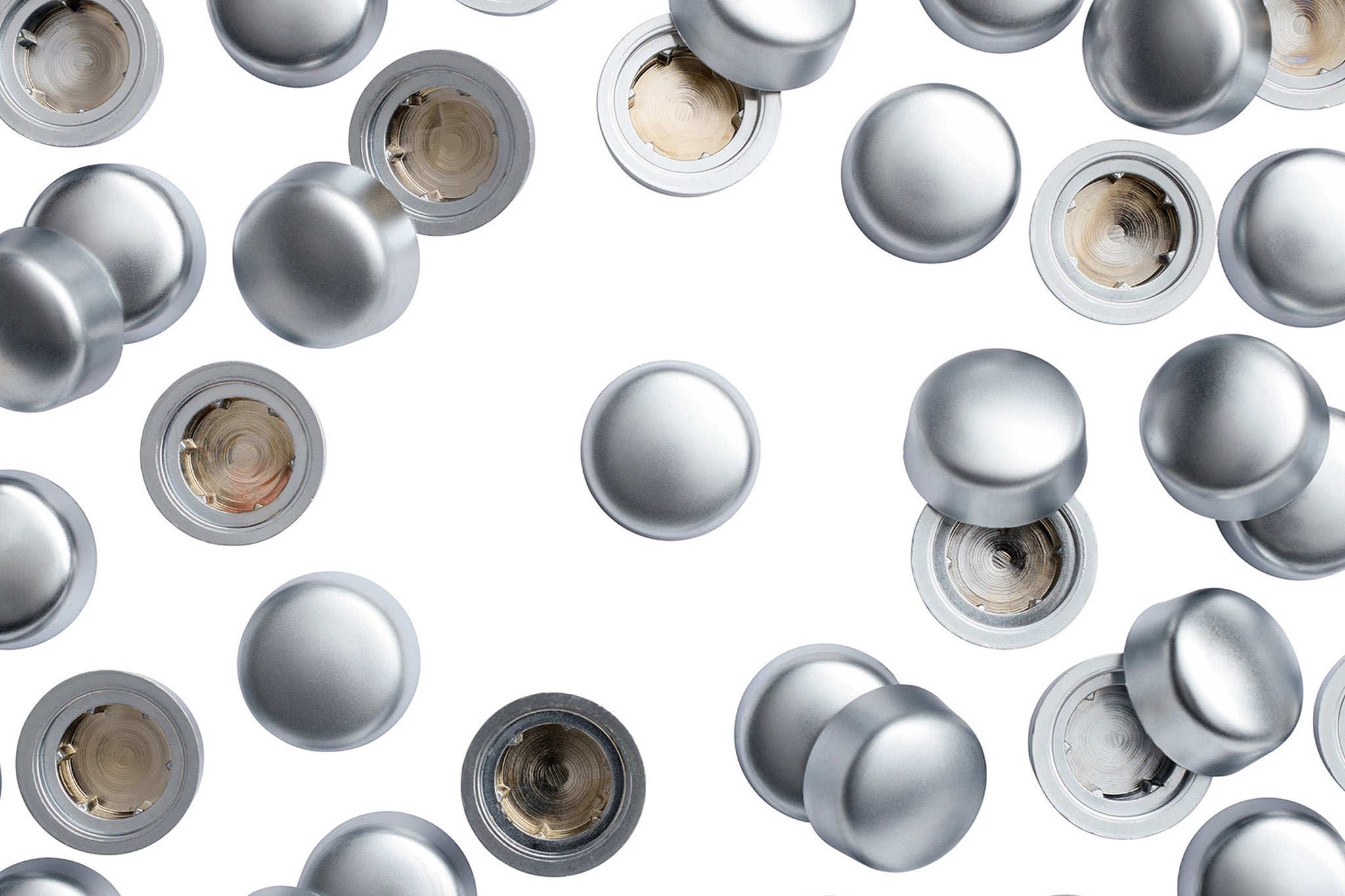 HEXCAP 3 8 SCHR 3 8 inch Satin Chrome Hex-Caps Bolt Covers Overhead