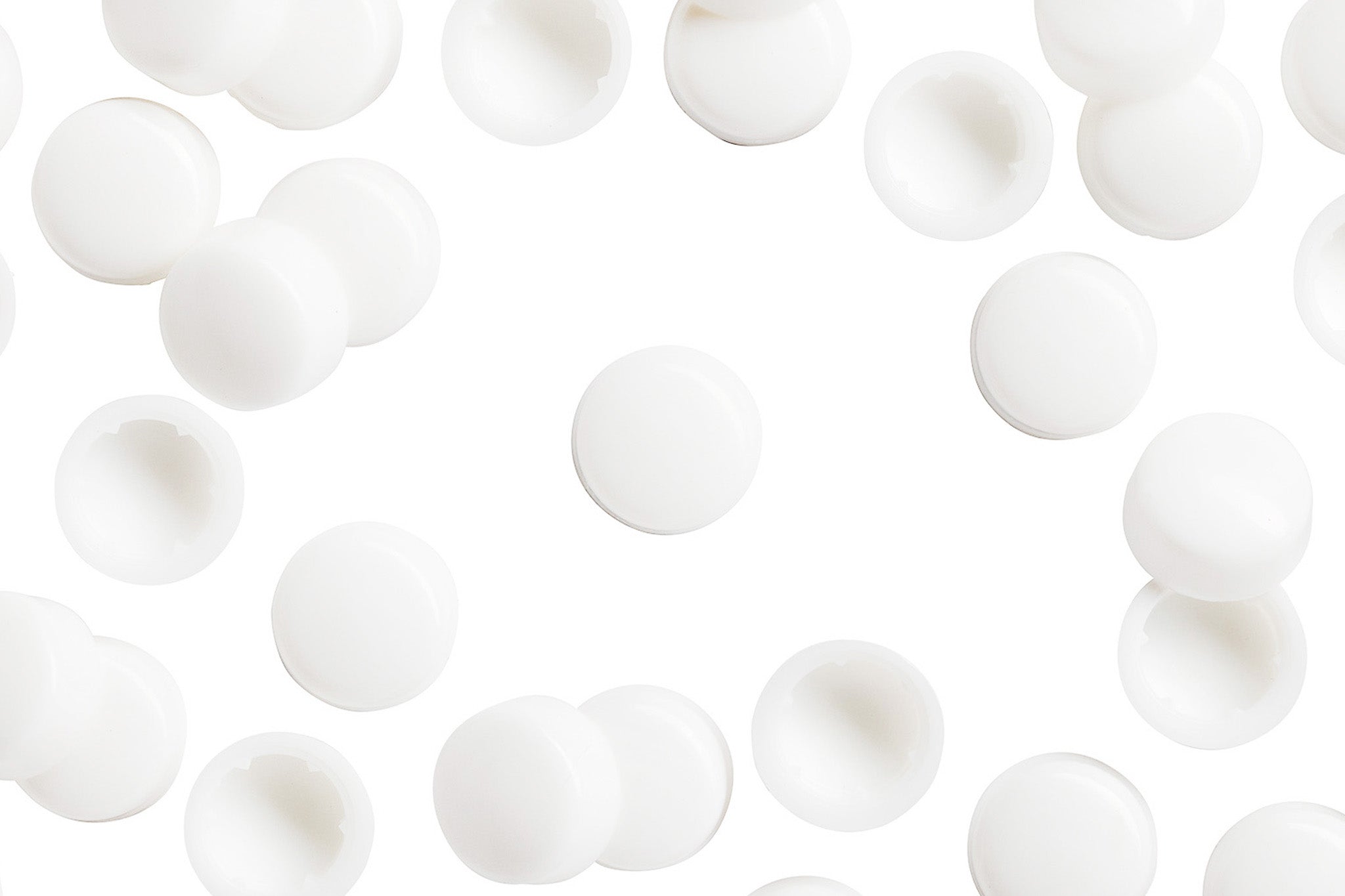 HEXCAP 7 16 100 7 16 inch White Hex-Caps Bolt Covers Overhead