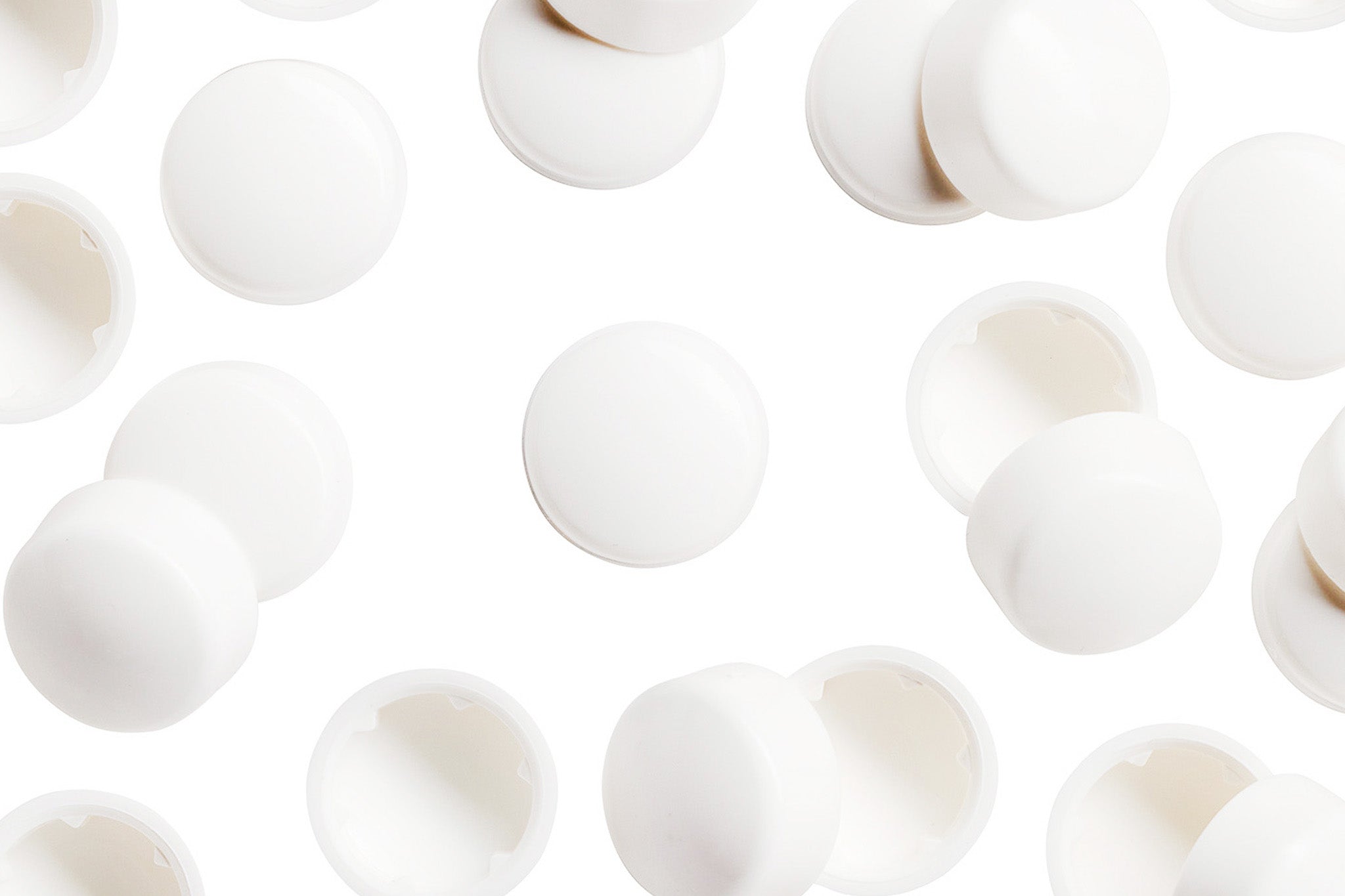HEXCAP 9 16 100 9 16 inch White Hex-Caps Bolt Covers Overhead