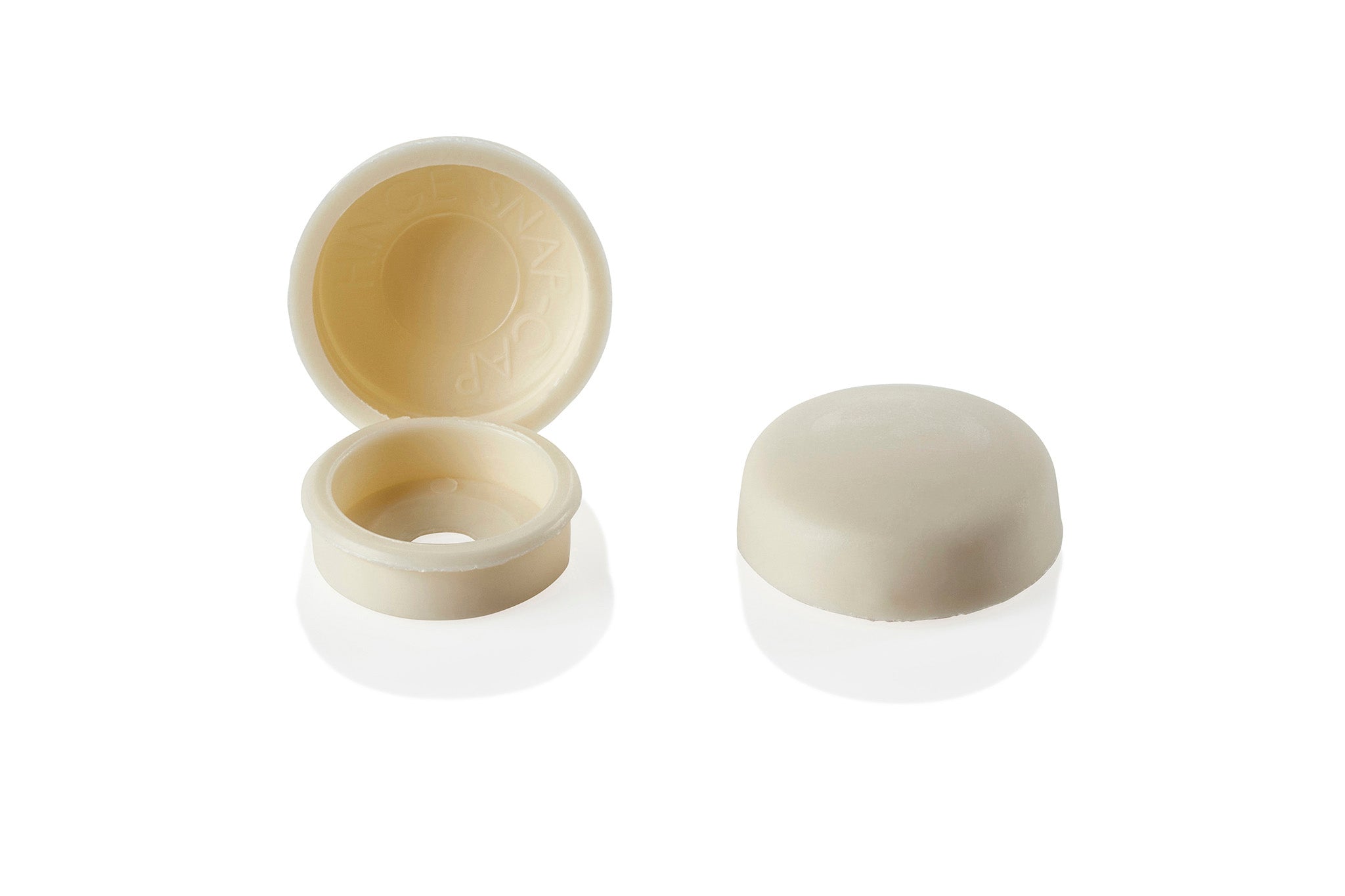 Antique White Hinged Screw Covers, Hinge Snap-Caps | Pro-Dec