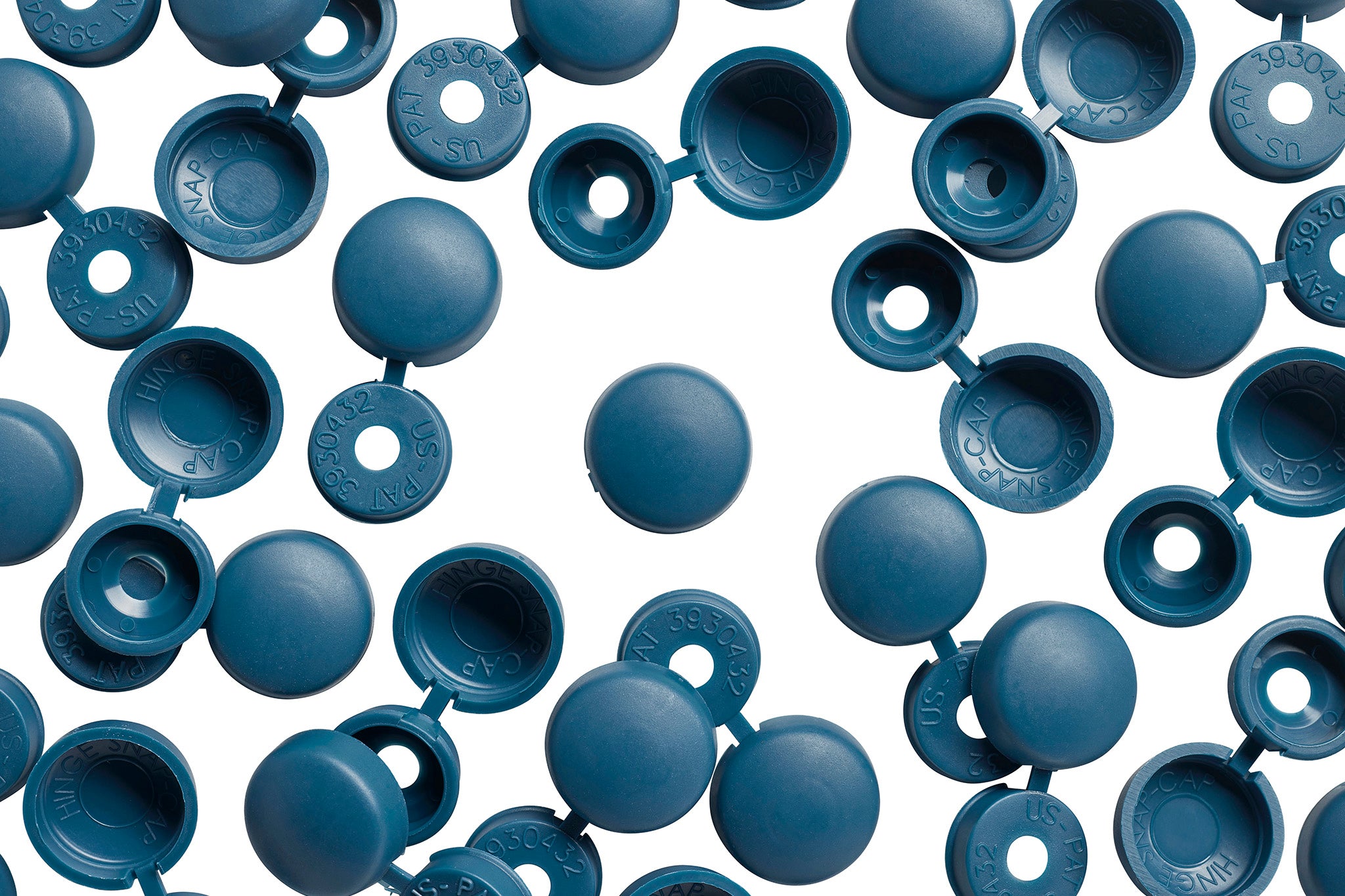 HNG-146 General Blue Hinge Snap-Caps Screw Covers Overhead