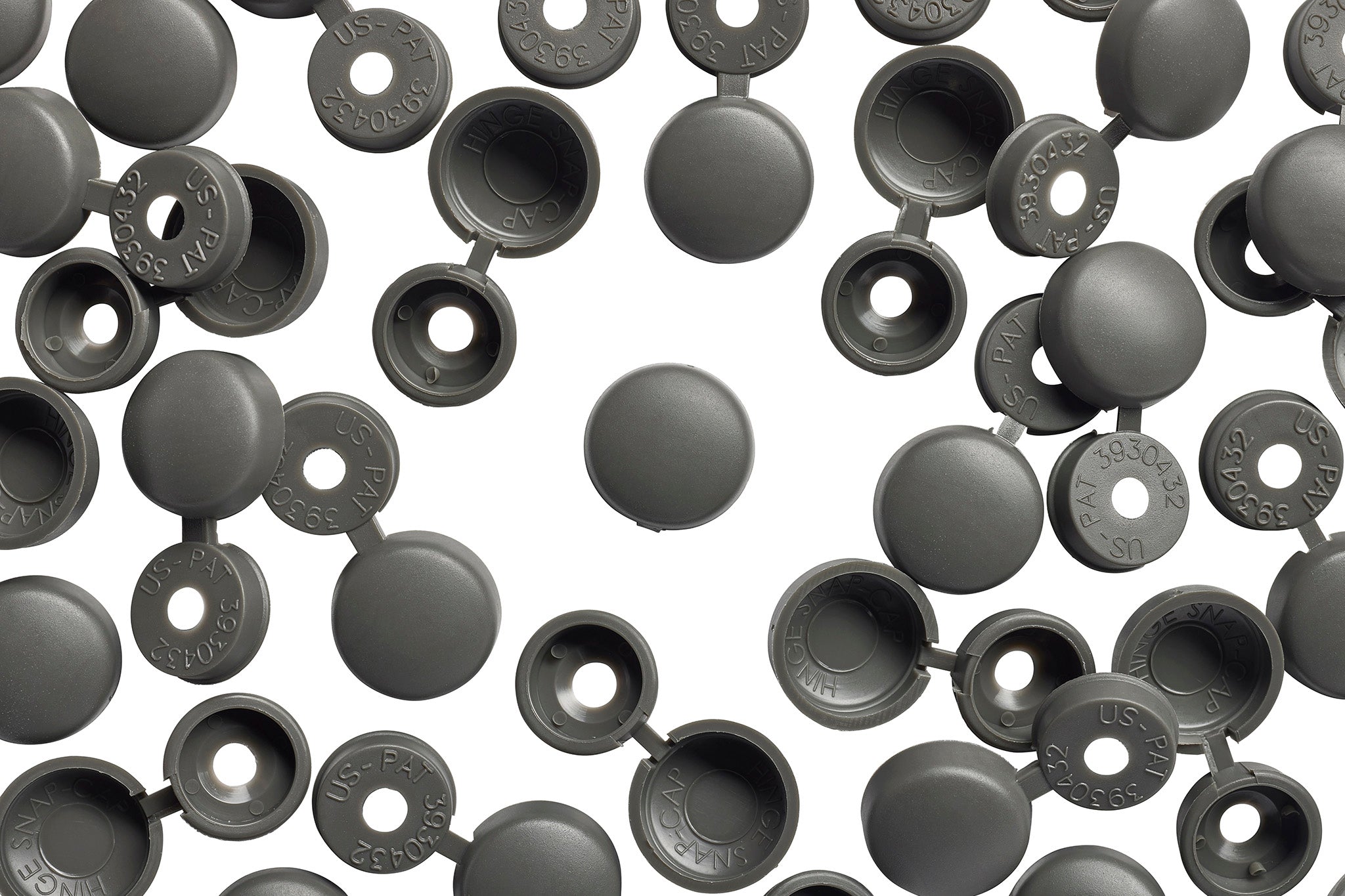 HNG-174 Florentine Hinge Snap-Caps Screw Covers Overhead