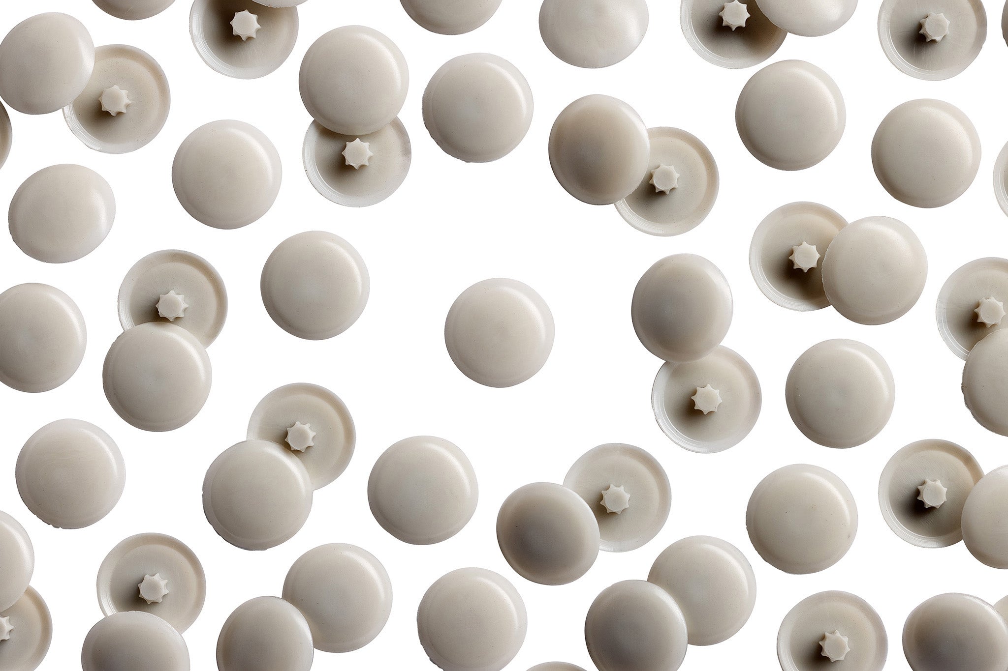 SD2- 170 Morning Grey Square Drive Tap-Caps Press-on Screw Covers Overhead