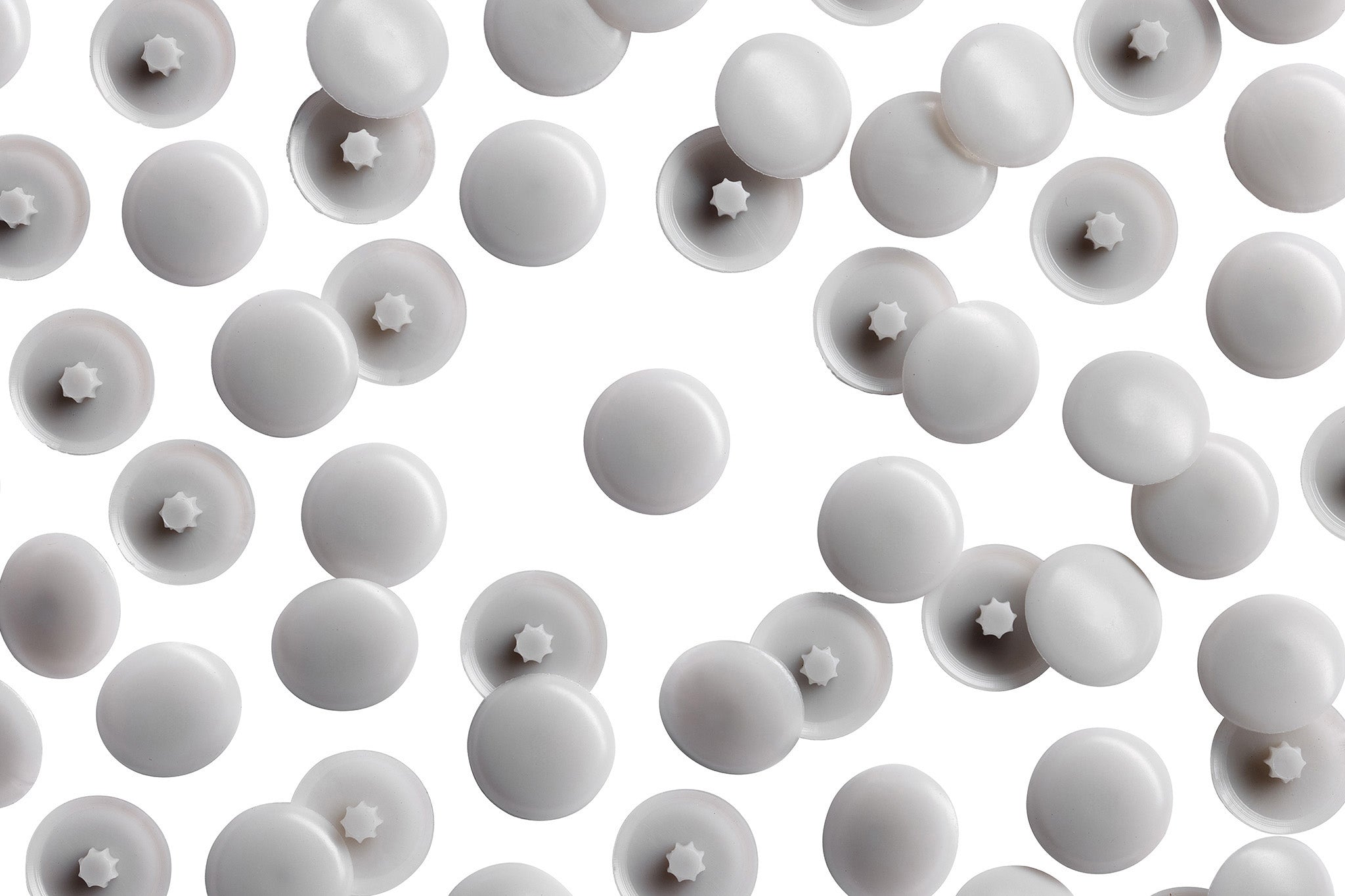 SD2- 171 Aluminum Tone Square Drive Tap-Caps Press-on Screw Covers Overhead