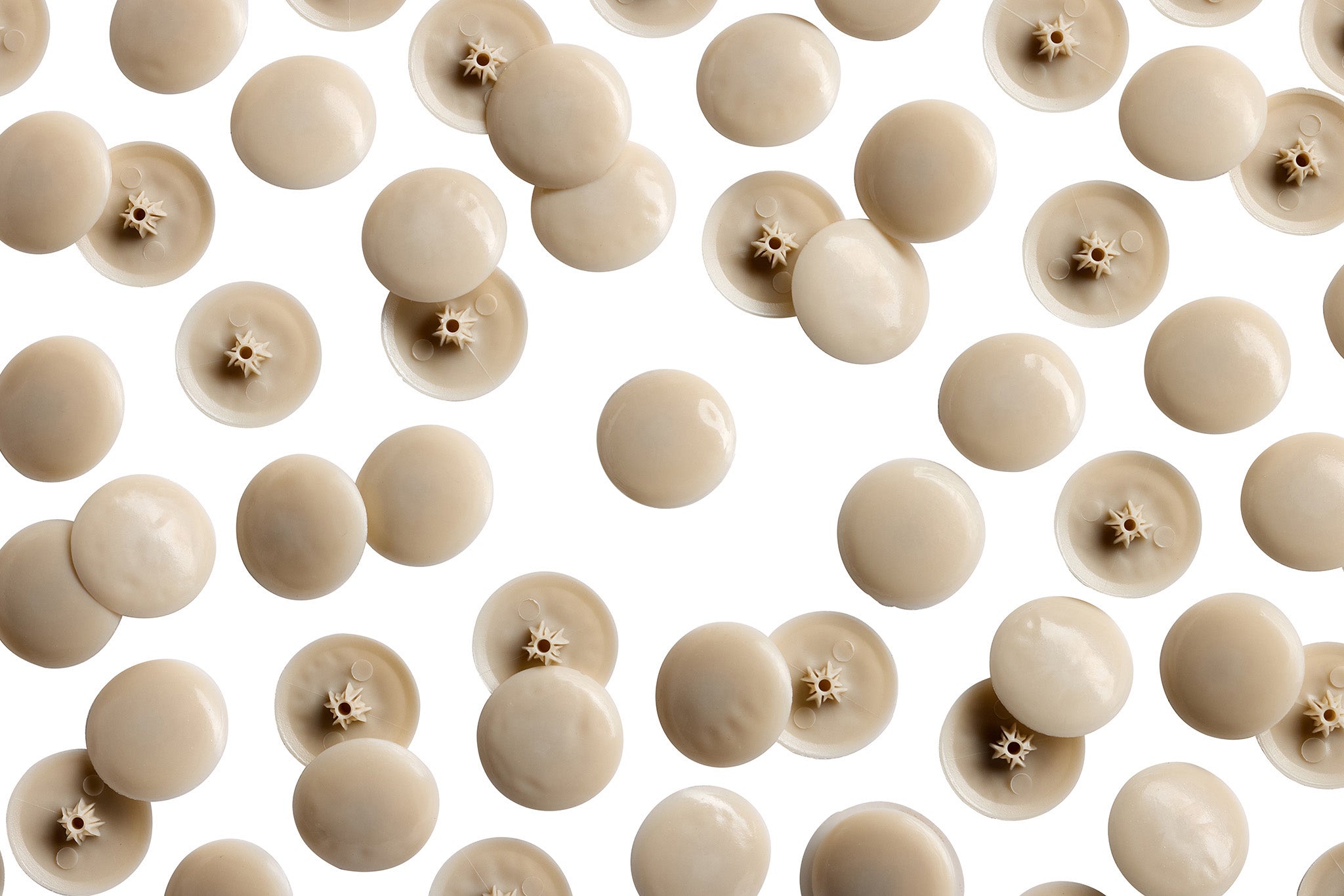 TC2- 120 Brooker Beige Tap-Caps Press-on Screw Covers Overhead