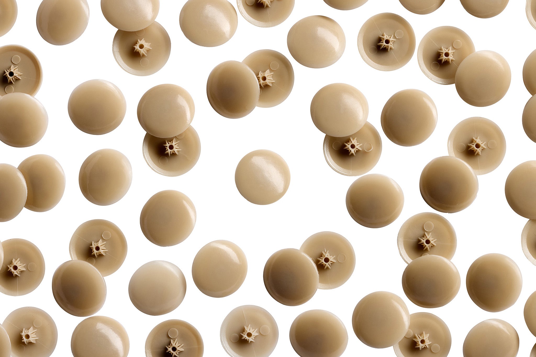 TC2- 122 Beige Tap-Caps Press-on Screw Covers Overhead