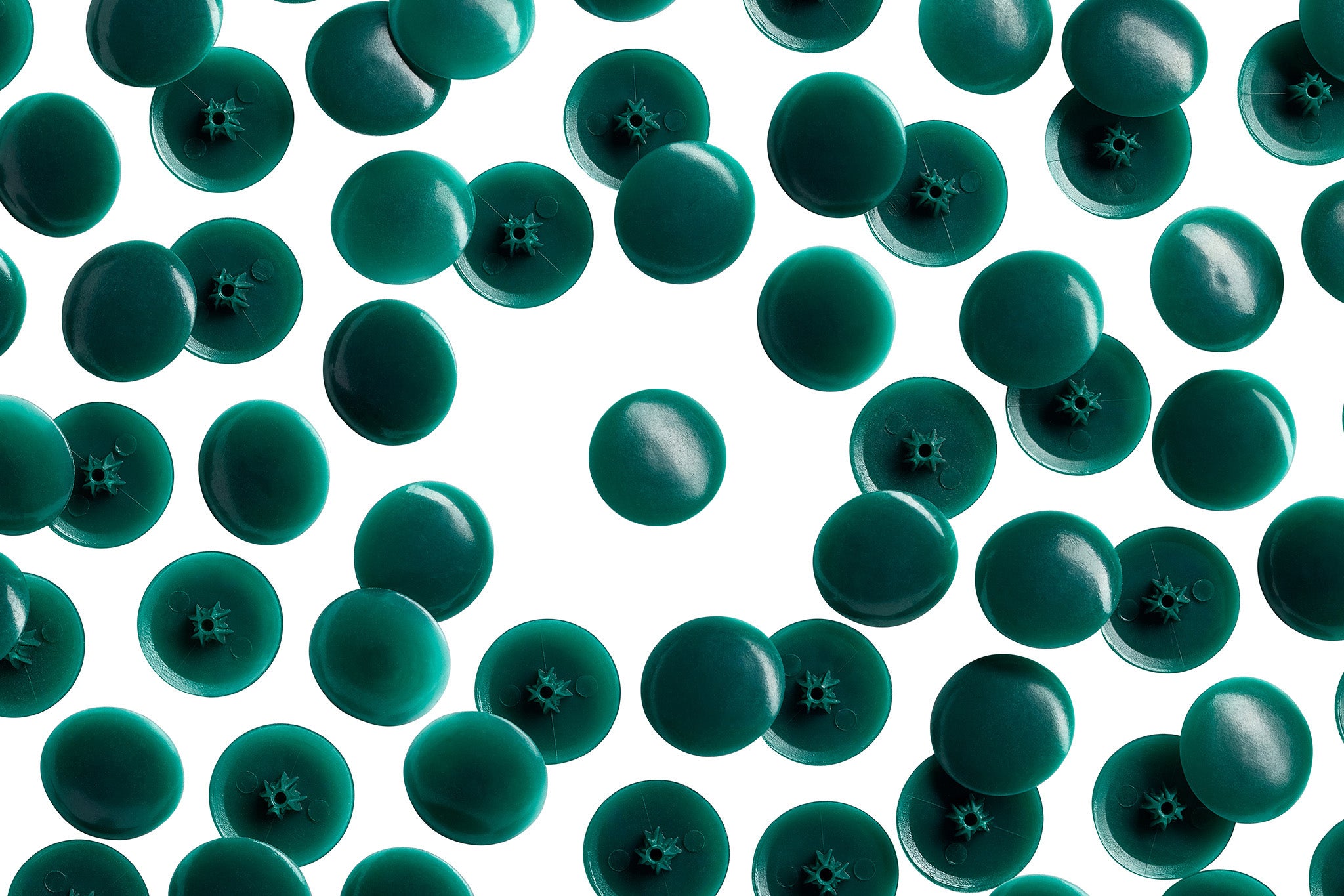 TC2- 177 Forrest Green Tap-Caps Press-on Screw Covers Overhead