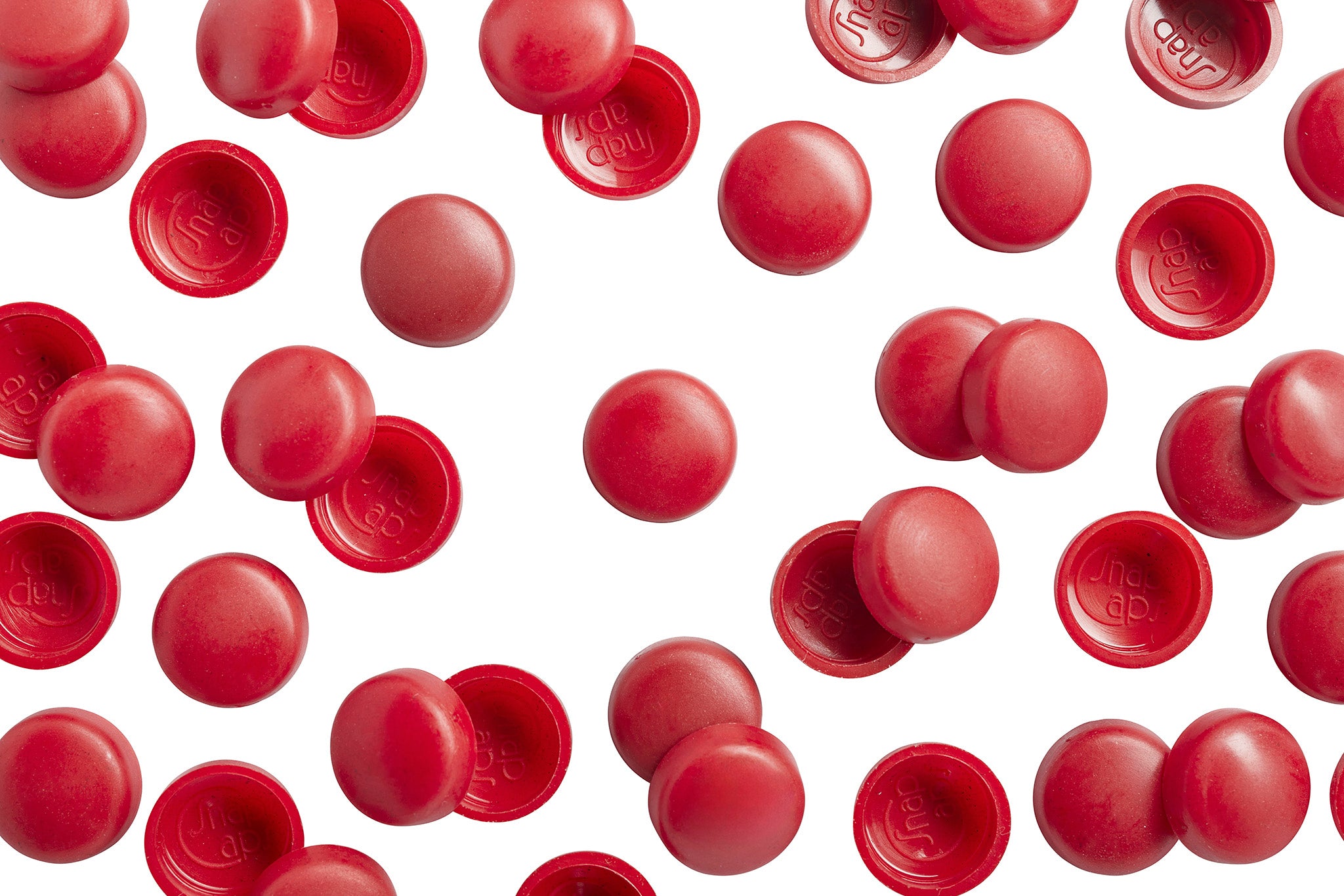 Smith Red Screw Covers, 8/8 Snap-Caps | Pro-Dec
