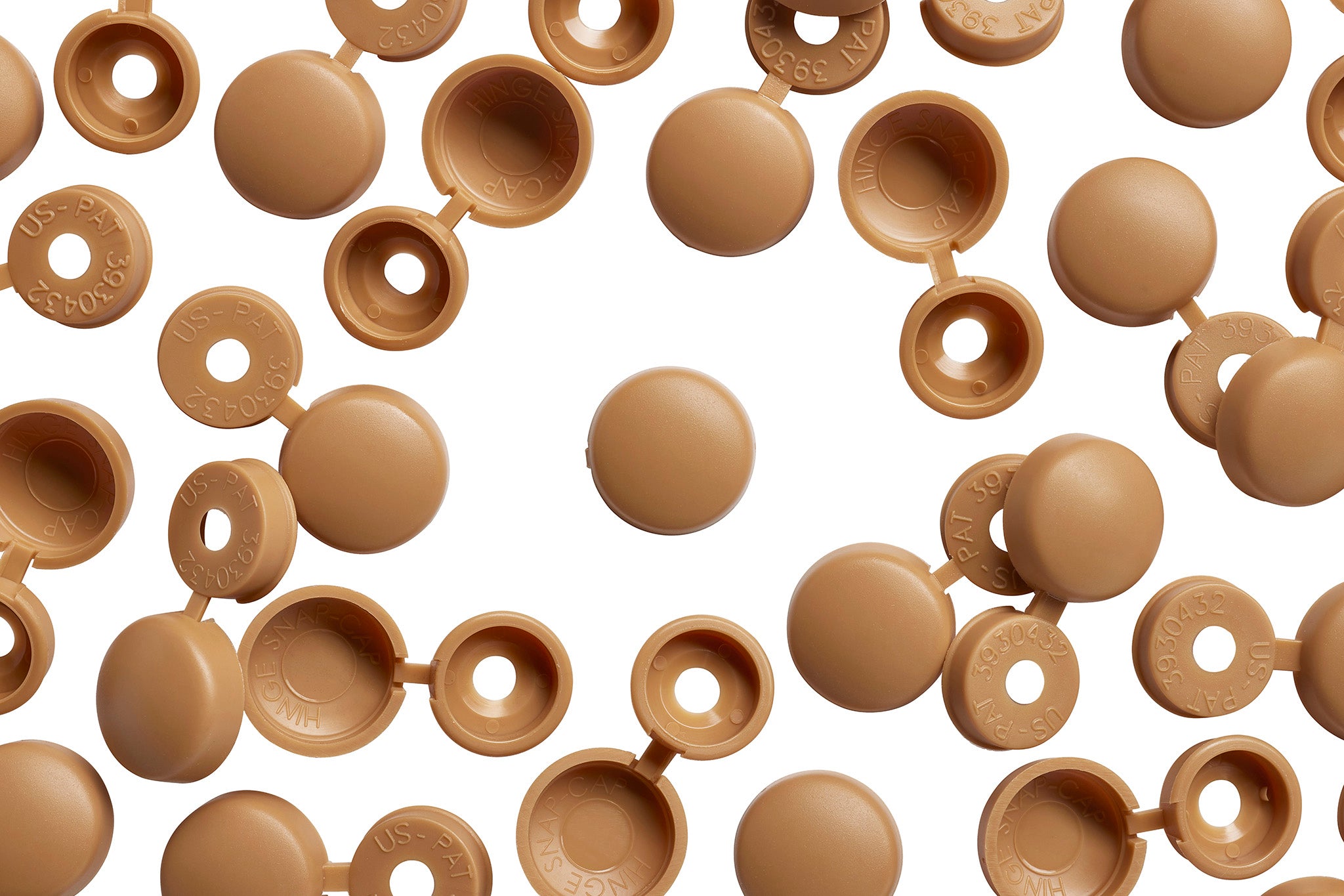 Honeymaple Hinged Screw Covers, Hinge Snap-Caps | Pro-Dec