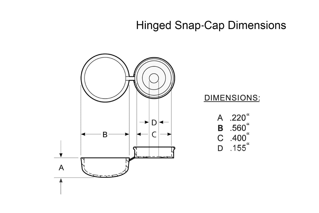 Snap Cap System.drawing Pro-Dec - Manufacturer of Screw Covers & Bolt Caps | Bulk Pricing