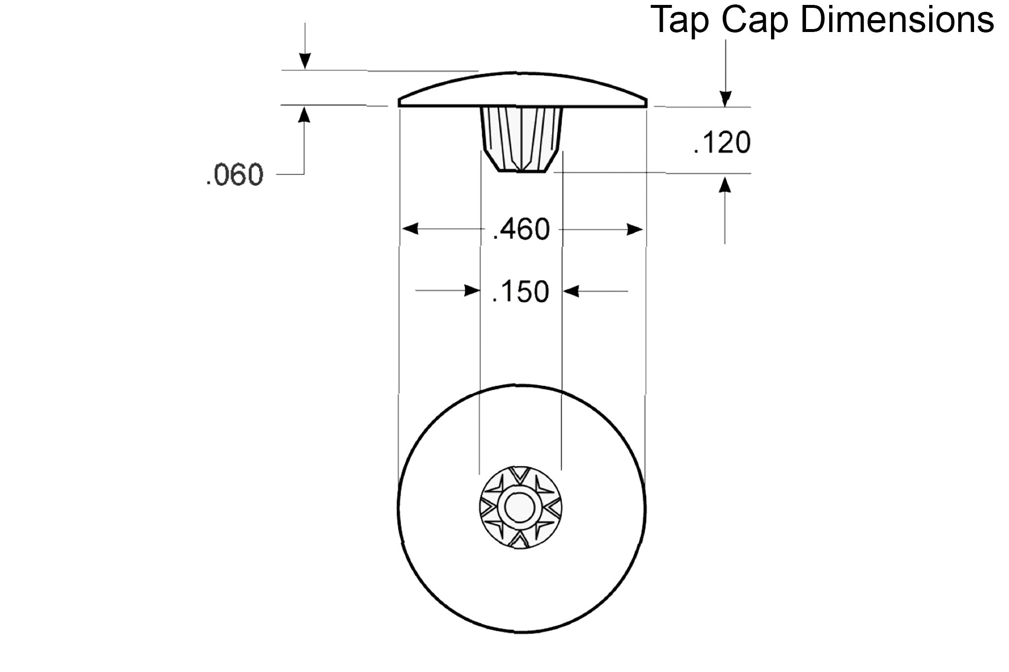 L A Grey Screw Covers, Tap-Caps | Pro-Dec